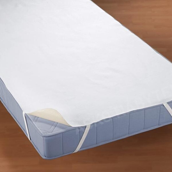 Protectie saltea impermeabila SafeSleep by Coneltex, dimensiuni 140x200 cm, dreptunghiulara, culoare alba
